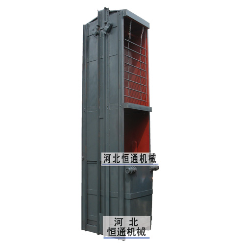 冶金双层木罐道防坠翻转箕斗